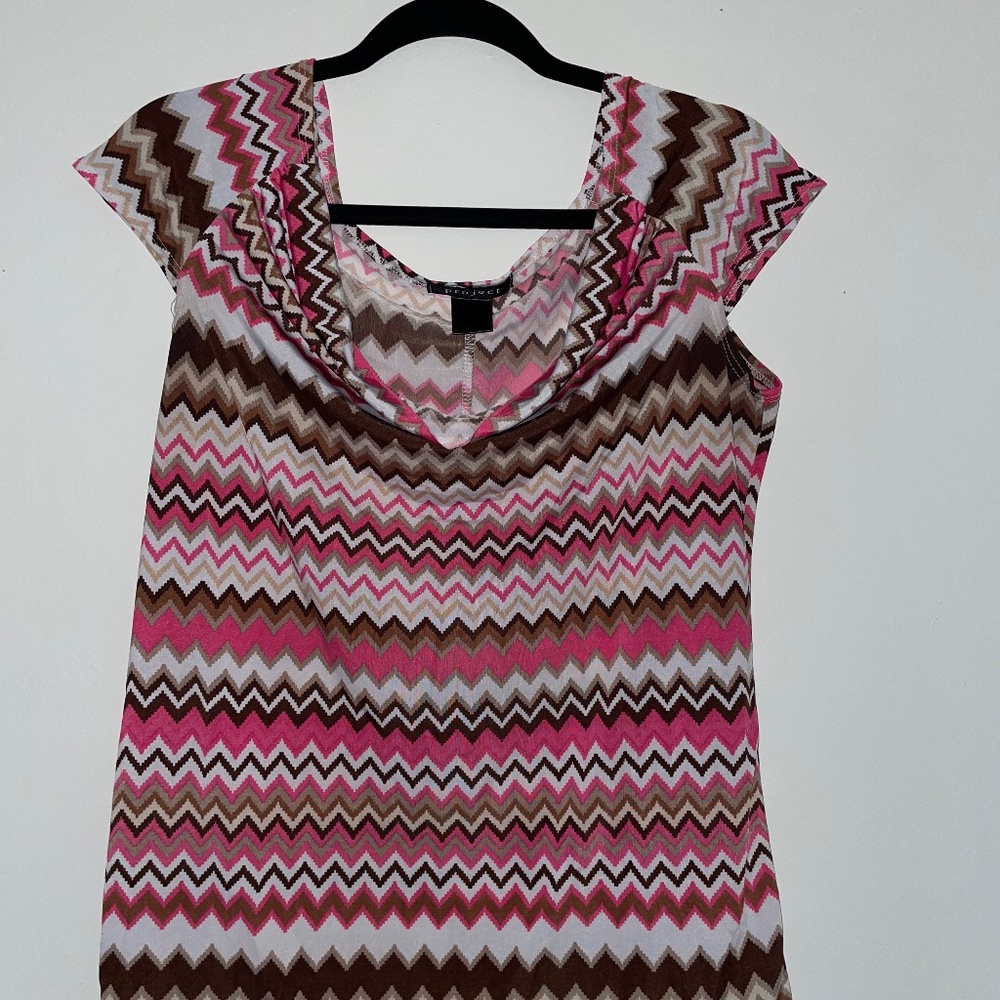 Pink and Brown Top